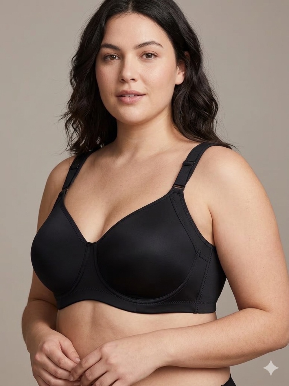 Smooth Full Coverage T-Shirt Bra Black 44DD / 100E - Excellent Condition